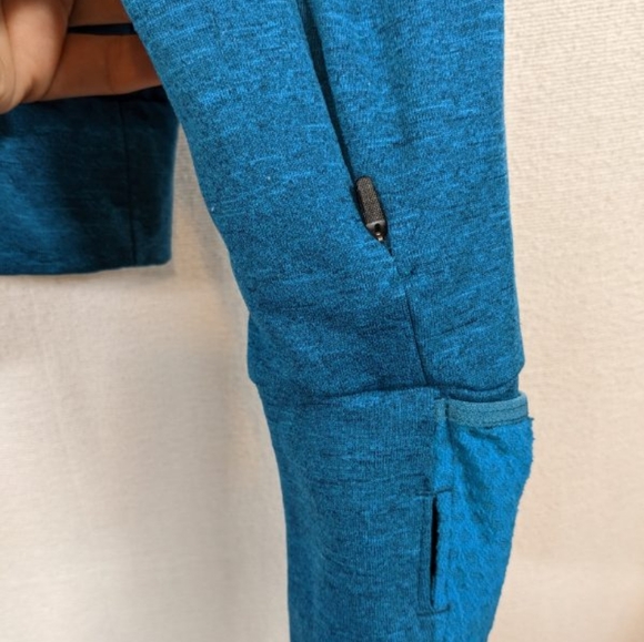 Nike Running Women's Cropped Style Sweatshirt Teal Color Size Medium - Picture 5 of 12